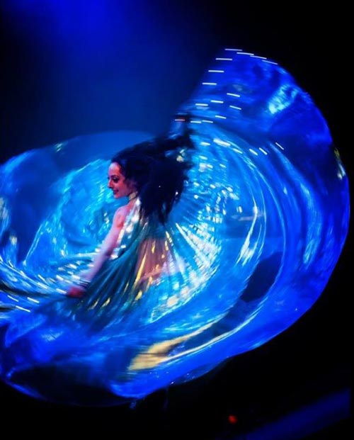 Tina – Belly Dancer with LED Isis Wings
